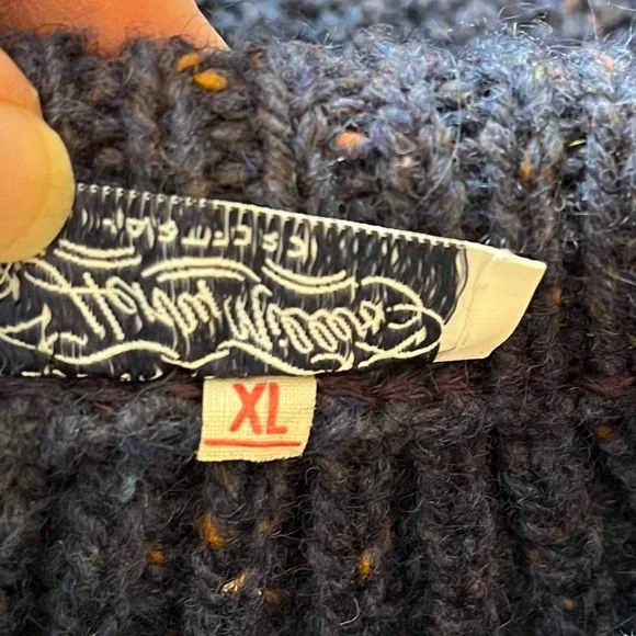 Vintage Men’s Henry Miller Fisherman British Wool Knit Sweater Size XL - Picture 7 of 9